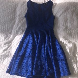 Blue lace dress